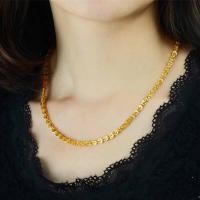ราคา Simple Unique Single Layer Titanium Steel Necklace Plated 18k Gold Phoenix Tail Chain Girls Accessories (27606179565)