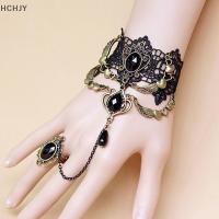ราคา Hchjy สร้อยคอโชกเกอร์คริสตัลสีดำวินเทจวิคตอเรียผู้หญิง chocker steampth (56005815529)
