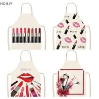ราคา Hchjy ลิปสติกทาเล็บผ้ากันเปื้อนสำหรับผู้หญิงผ้ากันเปื้อนสำหรับใช้ในครัวผ้าลินินทำความสะอาดบ้านร้านทำอาหารอบสำหรับผู้ใหญ่ (50156531788)