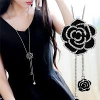 ราคา สร้อยคอจี้ยาวลายดอกกุหลาบสีดำ hchjy สร้อยคอสร้อยคอคริสตัลคริสตัลผู้หญิงของขวัญเครื่องประดับ TH (42928932389)