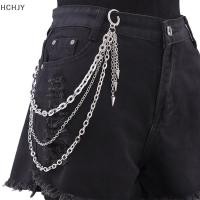ราคา Hchjy ห่วงโซ่กางเกงหลายชั้นสำหรับสไตล์ฮิปฮอปพังค์แนวสตรีทโซ่คาดเอวกางเกงยีนส์สำหรับผู้หญิงและผู้ชาย Th (46506555403)
