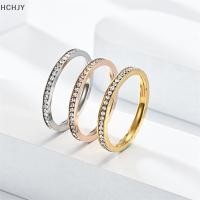 ราคา Hchjy แหวนแฟชั่นประดับเพชรแบบเรียบง่ายสวยงามแหวนสวมนิ้วสแตนเลสเงางามสำหรับผู้หญิงผู้ชายแหวนคู่สุดหรูน้ำหนักเบา (44806548963)