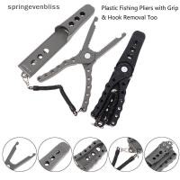 ราคา Springevenbliss คีมตกปลาพลาสติก Grip Hook Removal เครื่องมือทนทานปลาดุก Gripper ลื่นและ Lanyard Springevenbliss (57159183838)