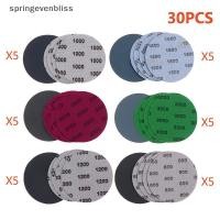 ราคา Springevenbliss 30 ชิ้น 3 นิ้ว 75 มิลลิเมตรชุดกระดาษขัด 800 3000 กรวดเปียกแห้งแผ่นขัด Hook Loop กระดาษทรายเครื่องมือขัด Fit สําหรับโลหะไม้ Springevenbliss (54407665884)
