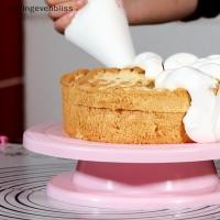 ราคา Springevenbliss จานหมุนเค้ก Anti Skid Round Cake Stand เครื่องมือตกแต่งเค้ก Springevenbliss (53207665867)