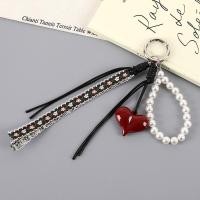 ราคา Leather Braided Rope Decorative Bag Pendant miu Series High End Peach Heart Mobile Phone Pendant Pendant Female (57409131496)