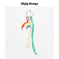 ราคา Original miu Series Handmade Crochet Rainbow Smiley Durian Niche Bag Pendant Bag Pendant Keychain Accessories Female (47857620216)