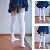 ราคา SZ1508 ถุงเท้ายาวลายทางสีชมพู (844681863)