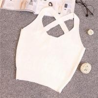 ราคา SZD5136 สายเดี่ยวเอี๊ยมไขว้หลังไหมพรมนิ่มสีขาว (39696854)