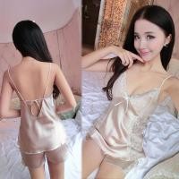 ราคา SZ973 เซ็ทชุดนอน Premium ผ้าซาตินสีแชมเปญ (36937255)