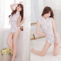 ราคา ชุดกี่เพ้าสีขาว SZ045 (5699817)