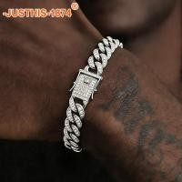 ราคา 2026 NEW สร้อยข้อมือโซ่ สเตนเลส 20cm สไตล์ฮิปฮอป เครื่องประดับแฟชั่น ทอง ทอง เพชร (55254591782)
