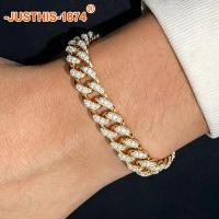ราคา สร้อยข้อมือเพชรคิวบา สร้อยข้อมือแฟชั่น 20cm สร้อยข้อมือผู้ชาย เครื่องประดับเพชรอินเทรนด์เฉพาะตัวและล้ำหน้า (57058518769)
