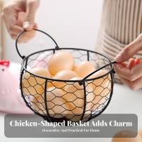 ราคา ตะกร้าไข่อเนกประสงค์พร้อมฝาไก่เซรามิกความจุขนาดใหญ่ตะกร้าเก็บไก่เซรามิกประหยัดพื้นที่สําหรับโต๊ะอาหาร (46409383406)