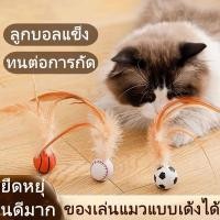 ราคา ของเล่นสัตว์เลี้ยง ของเล่นแมว ลูกกีฬายางยืดขนนก ลูกบอลแข็ง ทนต่อการกัด แมวคลายความเบื่อหน่าย (27437069173)