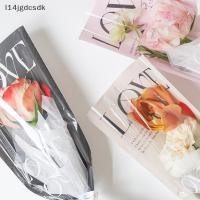 ราคา Jdth 20ชิ้นความรักกระเป๋าบรรจุดอกกุหลาบใสช่อดอกไม้ถุงพลาสติกช่อดอกไม้กระดาษห่อเดียวถุงตรงหนึ่งใบบรรจุภัณฑ์ดอกไม้ (48158009116)