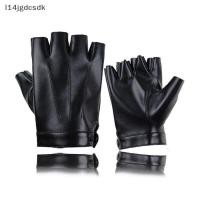 ราคา Jdth ถุงมือหนัง PU สำหรับผู้ชาย ถุงมือหนังพังค์ถุงมือครึ่งนิ้วสีดำสำหรับใส่กลางแจ้ง (28744611346)