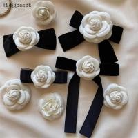 ราคา Jdth เข็มกลัดดอกไม้คาเมลเลียแนววินเทจผูกโบว์ผ้ากำมะหยี่สำหรับปกเสื้อของผู้หญิง (40980135528)