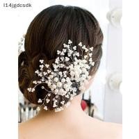 ราคา กิ๊บติดผมประดับไข่มุกประดับคริสตัลสำหรับเจ้าสาวรูปดอกไม้สำหรับงานแต่งงาน (54458932969)