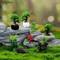 ราคา Jdth บ้านตุ๊กตาจิ๋วจำลองพืชสีเขียว DIY บ้านตุ๊กตาสวนกลางแจ้งตกแต่งฉาก (56808933136)
