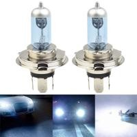 ราคา HOT 2x H4 100W 4500K รถซีนอนแก๊สฮาโลเจนไฟหน้าไฟหน้าหลอดไฟ Blue Shell (48201006094)