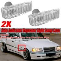 ราคา HOT ไฟเลี้ยวด้านข้างรถยนต์โคมไฟเลนส์ไฟเลี้ยวสําหรับ Benz W124 R129 W140 W202 W201 (48101005996)