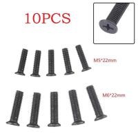 ราคา HOT 10 ชิ้นสกรูยึด M5 M6 22 มม ด้ายซ้ายสําหรับอะแดปเตอร์ก้านจับดอกสว่าน UNF (54150976090)
