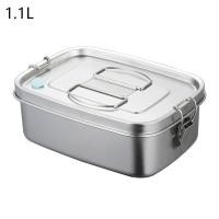 ราคา VARSTR 1100ml Leakproof Stainless Steel Lunch Box Bento Bowl for Food Storage (22183518875)