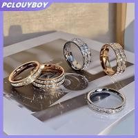 ราคา PCLUYBOY แหวนเหล็กไทเทเนียม ออกแบบเอกลักษณ์ เพชรสังเคราะห์สำหรับคู่รักและเพื่อน (47959085991)