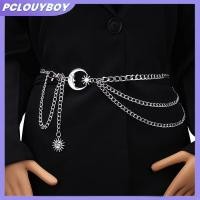 ราคา เข็มขัดแฟชั่นดีไซน์ดาวเดือน สีทองเงินสำหรับชุดผู้หญิง PCLUYBOY (46209081369)