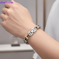 ราคา สร้อยข้อมือสไตล์โซ่จักรยาน สแตนเลสขัดเงา สำหรับผู้ชาย น่าสวมใส่และหรูหรา (53509316326)