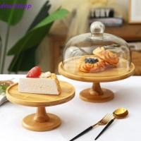ราคา Dnwlshop ขาตั้งเค้กไม้ ฝาครอบแก้วโปร่งใสสูงเท้าจานเค้ก ถาดพร้อมฝาปิดครัวเรือนวินเทจเค้กยืนแสดงขนมแสดง (58156498120)