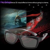 ราคา แว่นตา 3D Anaglyph สําหรับภาพยนตร์DVDและทีวี พลาสติกคุณภาพดี (56909088606)
