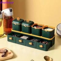 ราคา DNWLSHOP ชุดขวดปรุงรส 8 กริดสองชั้นภาชนะเครื่องปรุง เครื่องมือห้องครัวพร้อมช้อนกันฝุ่นความจุขนาดใหญ่กล่องเครื่องเทศบ้าน (50306498343)