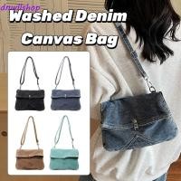 ราคา DNWLLSHOP ล้าง Denim ผ้าใบกระเป๋า Y2K Messenger กระเป๋ากระเป๋าถือวินเทจ แบบพกพา Street สไตล์ขนาดใหญ่ความจุช้อปปิ้งกระเป๋า Solid Crossbody กระเป๋า Streetwear (47606561348)