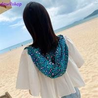 ราคา ผ้าพันคอและหมวกสไตล์เรโทร ลายดอกไม้ สีครีม กันแดด สำหรับชายหาดและฤดูร้อน (51708852240)
