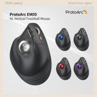 ราคา ProtoArc EM05 Vertical Wireless Trackball Mouse 5 Adjustable DPI Levels 7 Buttons (50056691582)