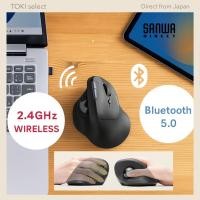 ราคา SANWA Ergonomic Wireless Trackball Mouse Bluetooth 2 4G (47206715431)