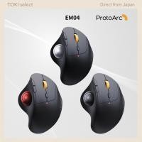 ราคา ProtoArc EM04 Wireless Trackball Mouse Bluetooth USB C (44329012314)