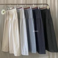ราคา Demi skirt กระโปรงยาว เอวยืด ผ้าคอตตอน ผ้าฝ้ายทอ (41820983881)