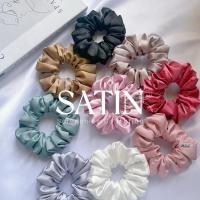 ราคา scrunchies โดนัทมัดผม ยางรัดผมผ้าซาติน Satin Collention (41017166173)