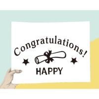 ราคา ส่งจากไทย สติ๊กเกอร์ติดลูกโป่งแสดงความยินดี Congratulations Congrats ติดลูกโป่ขนาด12 36 นิ้ว SKA (26582600053)