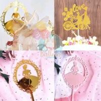 ราคา ที่ปักเค้ก ป้ายปักเค้ก cake topper Banner ลายเจ้าหญิงสุดหรูหรา ใช้ปักตกแต่งเพื่อความสวยงาม CF CF 28 (24500018400)