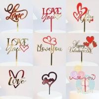 ราคา ที่ปักเค้ก ป้ายเค้ก happy birthday cake topper Banner หัวใจ LOVE CF CF11 (24110592667)