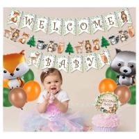 ราคา เซตลูกโป่งวันเกิด ต้อนรับสมาชิกใหม่ welcome baby เด็กแรกเกิด EZD (25462792771)