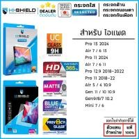 ราคา HiShield ฟิล์มกระจกนิรภัย ใส ด้าน ถนอมสายตา กันเผือก ใช้สำหรับ iPad Air 6 Pro 13 2024 Pro 11 12 9 Air 5 4 10 2 Mini 7 (3796080794)