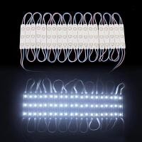 ราคา Rten 20pcs DC12V 2835 SMD 3 LED โมดูลฉีดกันน้ํา IP67 ตกแต่ง 2835 Hard Strip Bar โคมไฟ Cool สีขาว N (57506476115)