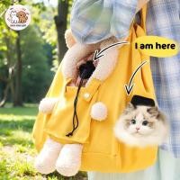 ราคา กระเป๋าใส่สัตว์เลี้ยงแบบพกพาแมวสุนัขเดินทางกระเป๋าเป้สะพายหลังกระเป๋าถือไหล่พร้อมหัวเปิดและหัวเข็มขัดนิรภัย (44608042044)
