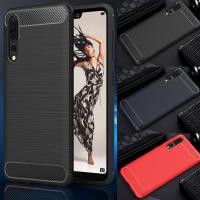 ราคา สําหรับ Huawei P20 P20 Pro P20 Lite นุ่มกันกระแทก TPU กรณีคาร์บอนไฟเบอร์ Texture Shock Absorption Protector ฝาครอบโทรศัพท์ Shell (58055963261)