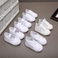 ราคา รองเท้าสีขาววิทยาเขต รองเท้าผ้าใบเด็กอนุบาล พื้นรองเท้านุ่ม (25726615214)